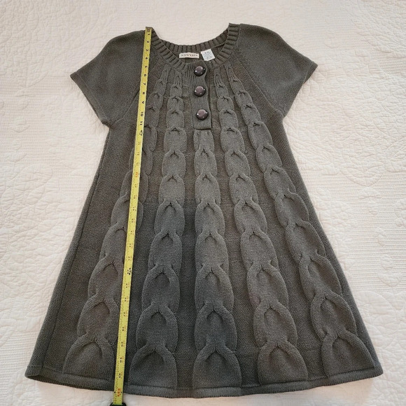 Hannah cable knit sweater dress with glossy buttons size medium women - Picture 3 of 10